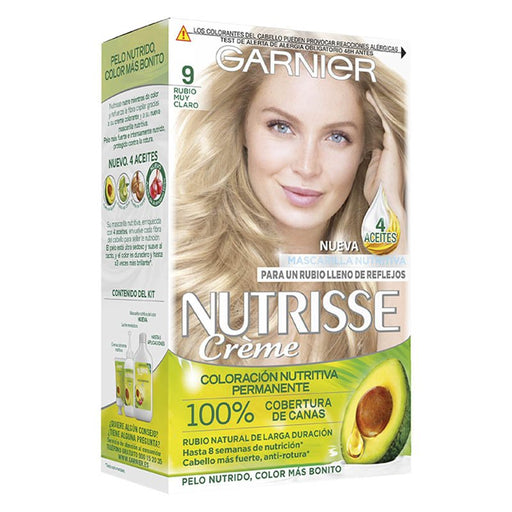 Já cuidou - Garnier : Nutrisse Crème - 9 Rubio Muy Claro - 1