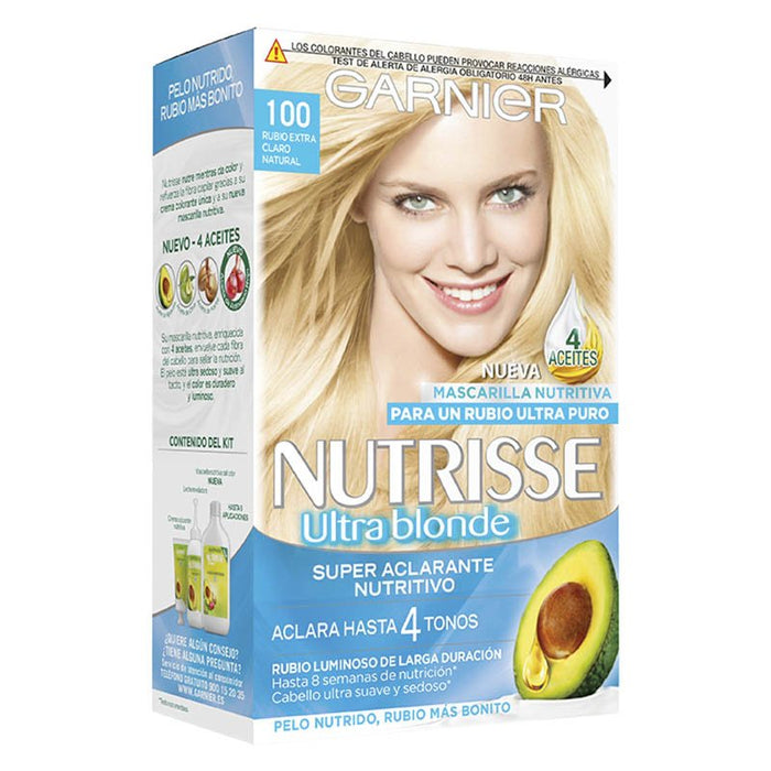 Já cuidou - Garnier : Nutrisse Crème - 100 Rubio Extraclaro Natural - 1