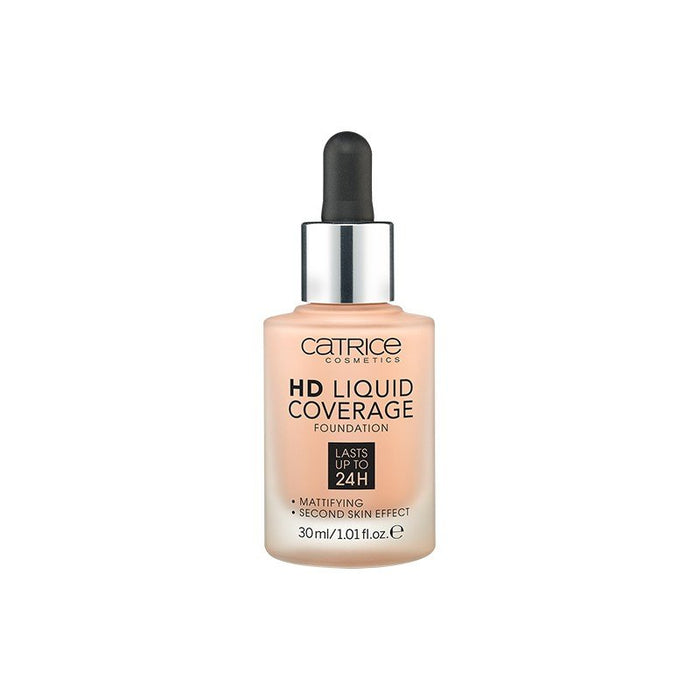 Base Líquida Hd Coverage - Catrice: -Base de Maquillaje HD Liquid Coverage - 020 Rose Beige - 4