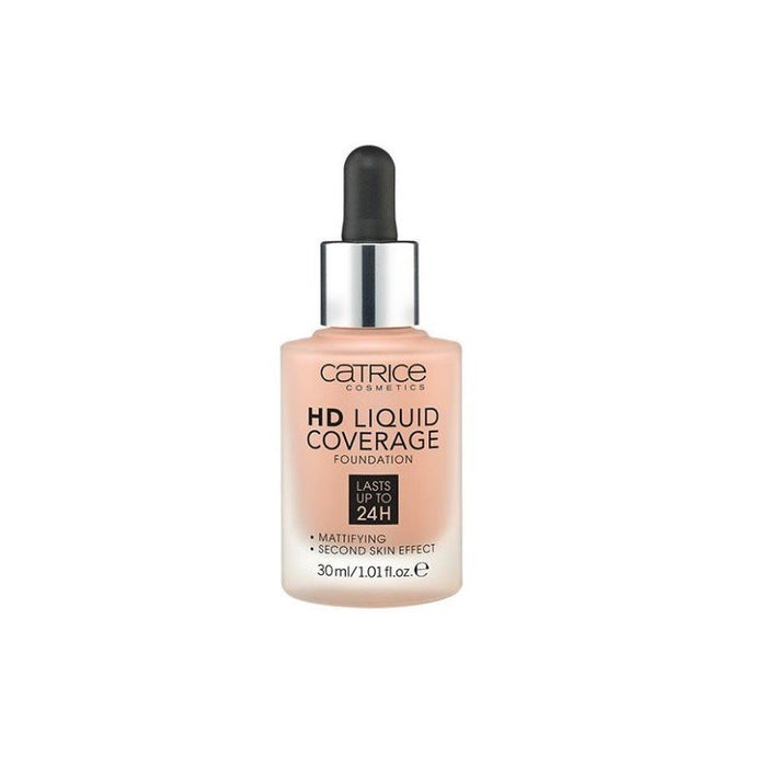 Base Líquida Hd Coverage - Catrice: -Base de Maquillaje HD Liquid Coverage - 040 Warm Beige - 5