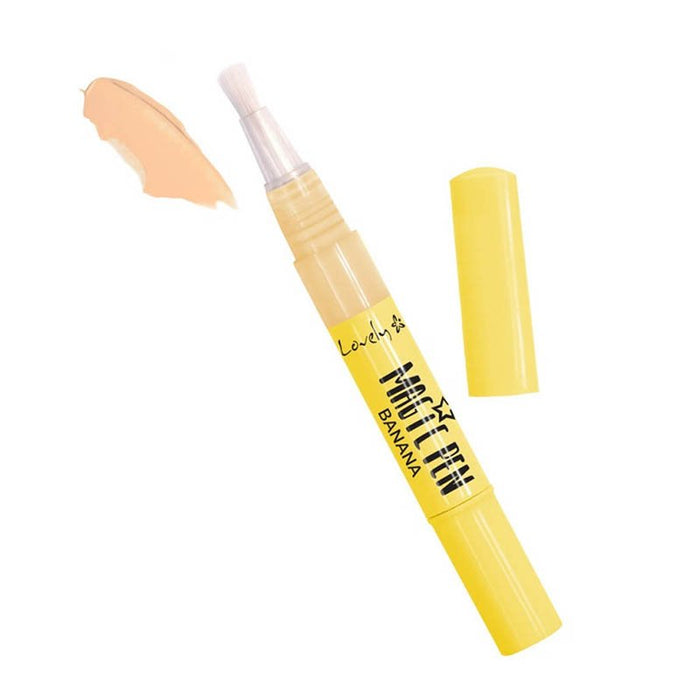 Liquid Concealer - Concelealer Magic Pen – Antivermelhidão - Lovely : Concealer Magic Pen Banana - 1