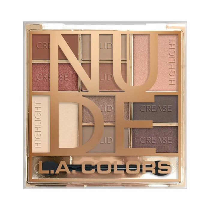 Paleta de Sombras - Bloco de Cores - L.A. Colors : Color Block Eyeshadow - Nude - 1