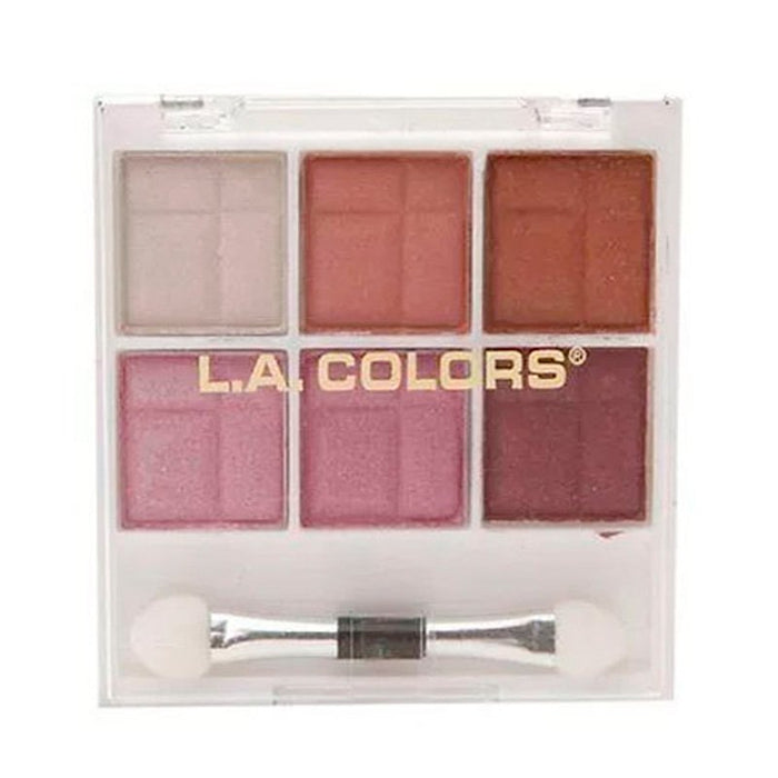 Paleta de sombras de 6 cores - L.A. Colors : Delicate - 1