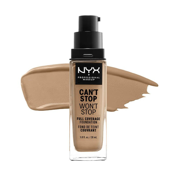 Base de Maquillaje Fluida - 24h Can&#39;t Stop Won&#39;t Stop - Maquilhagem Profissional - Nyx : CANT STOP WONT STOP 24HR FDTN-NT BF - 1