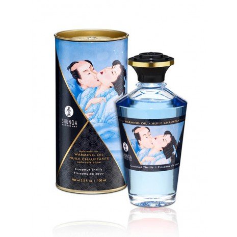 Óleo de Massagem Heat Effect Sabor Coco 100 ml - Óleos - Shunga - 1