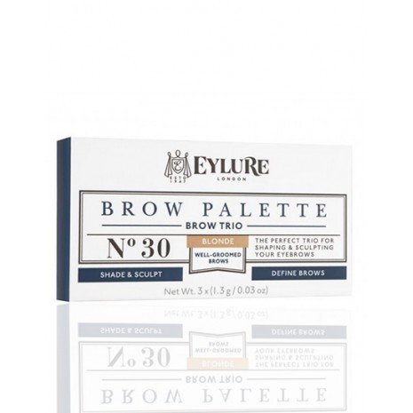 Paleta de Sobrancelhas - Paleta de Sobrancelhas 10 Marrom Escuro - Eylure: Brow Palette 30  - Paleta para cejas  - rubias - 1