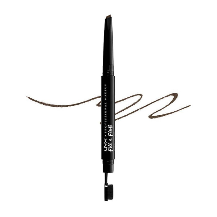 Lápis de Sobrancelha Fill &amp; Fluff - Maquiagem Profissional - Nyx : FILL &amp; FLUFF EYBRW PMD PNCL-ASH BRN - 1