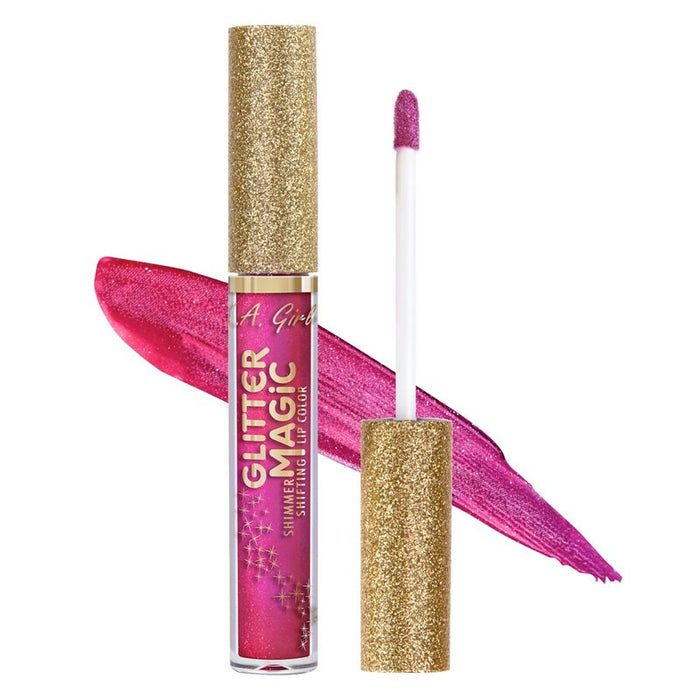 Labial Líquido - Glitter Magic - la Girl - L.A. Girl : Fizzy Fuchsia - 1