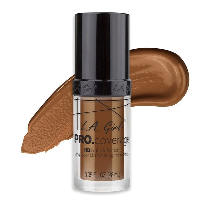 Liquid Foundation - Pro Coverage Illuminating - L.A. Girl : Coffee - 1