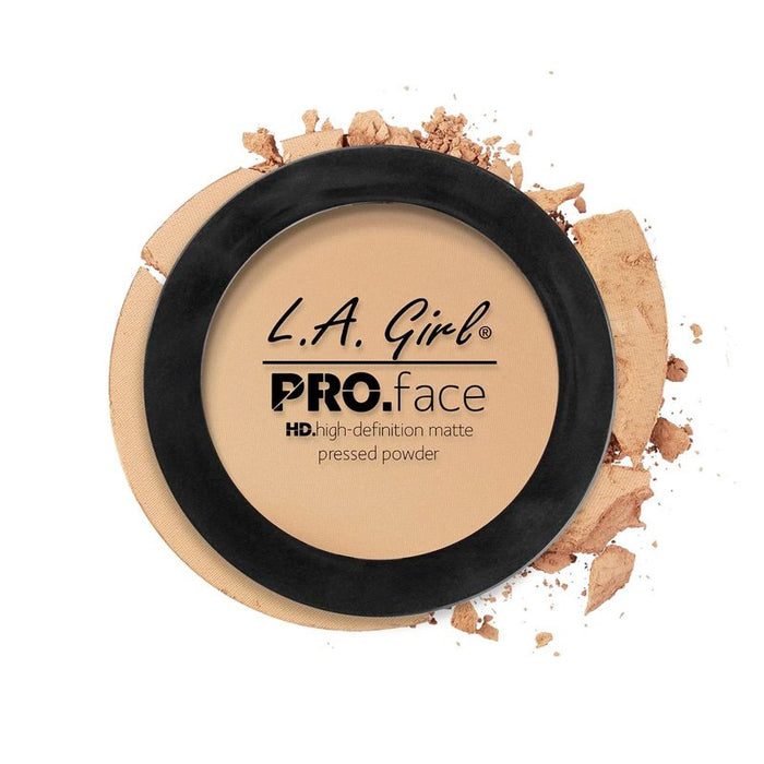 Pó Compacto - Pro Face Matte - L.A. Girl : Soft honey - 1