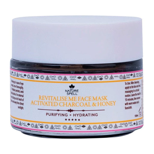 Máscara Facial Purificante e Hidratante - Carvão Ativado e Mel - Nature Spell - 1