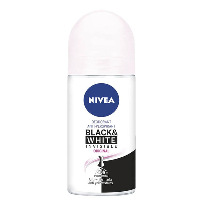 Desodorizante Roll-on Invisível Black & White 50 ml - Nivea - 1