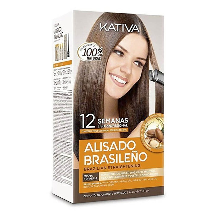 Kit de alisamento brasileiro - Kativa - 1