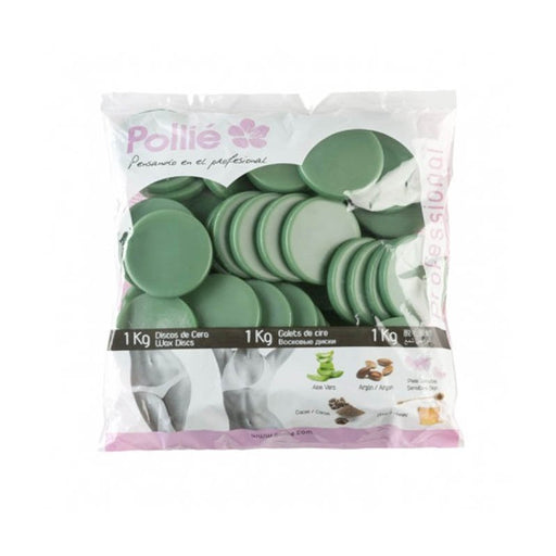 Discos de Cera Quente 1kg - Aloe Vera - Pollié - 1