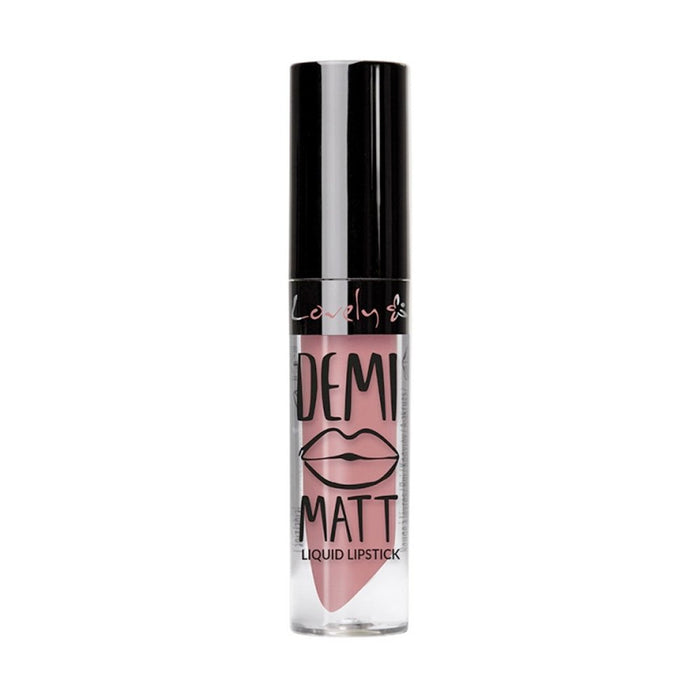 Labial Líquido Semi-mate - Batom Líquido Demi Matt - Lovely : nr 4 - 1