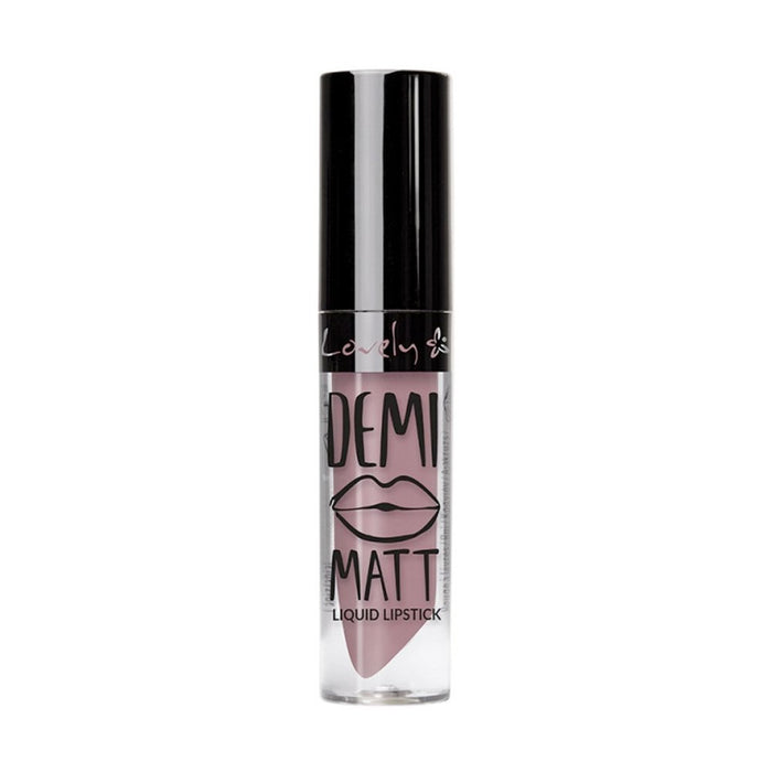 Labial Líquido Semi-mate - Batom Líquido Demi Matt - Lovely : nr 6 - 1
