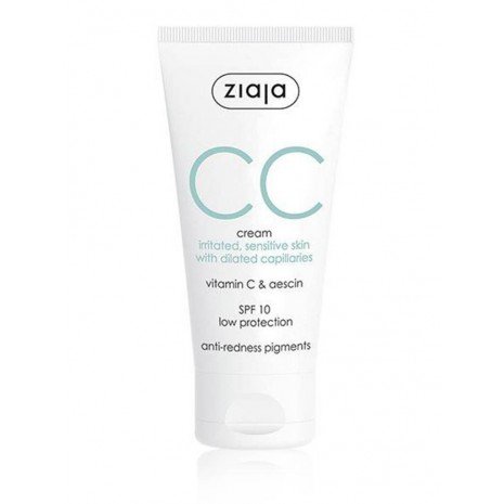 Cc Creme Corretivo Peles Irritadas e Sensíveis Spf 10 - Anti-vermelhidão 50 ml - Ziaja - 1