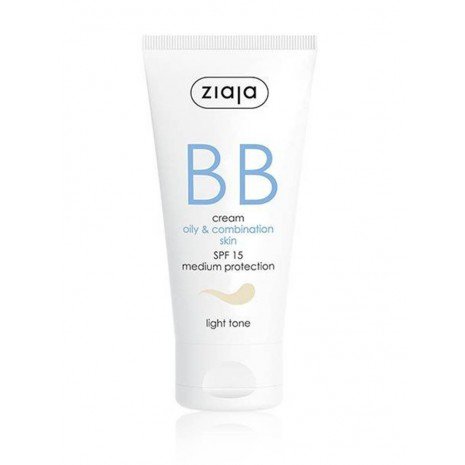 Bb Cream Pele Oleosa e Mista Spf15 - Tom Claro 50 ml - Ziaja - 1