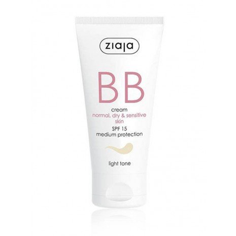 BB Cream SPF15 Pele Normal, Seca e Sensível - Ziaja : Tono claro - 1