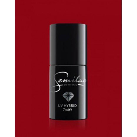 Esmalte semipermanente 7 ml - Semilac : 027 - Intense Red - 1