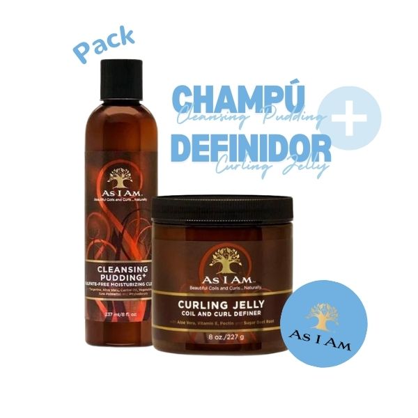 Pack Champô Cleansing Pudding + Definidor Curling Jelly - As I Am - As I Am - 1
