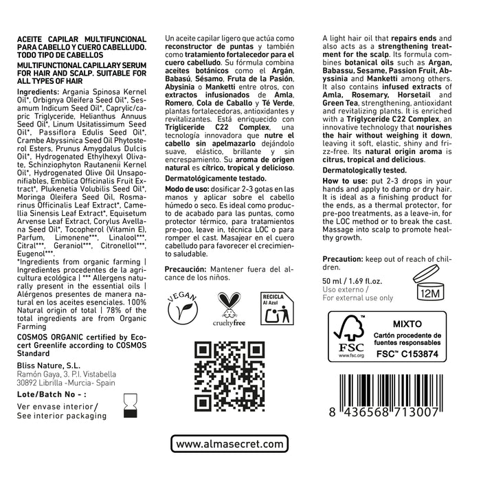 Soro Capilar Botanical Rescue 50ml - Alma Secret - 6