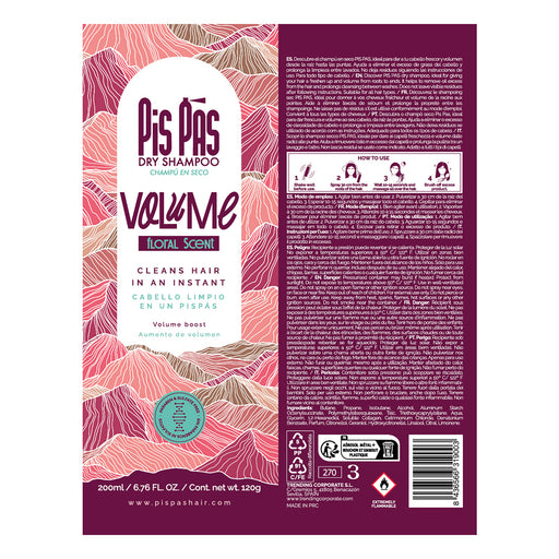 Shampoo Seco Volume 200ml - Pis Pas - 2