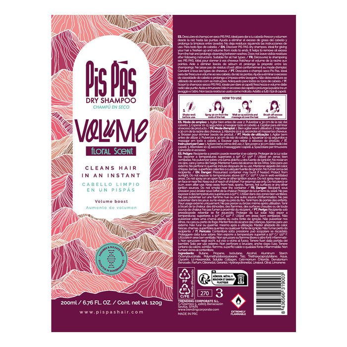 Shampoo Seco Volume 200ml - Pis Pas - 2