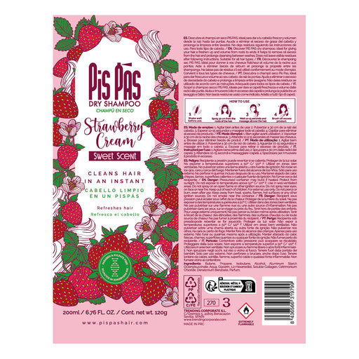 Shampoo Seco Morango Creme 200ml - Pis Pas - 2