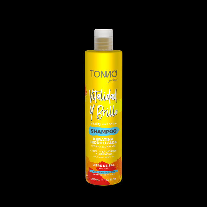 Shampoo VITALIDADE E BRILHO com Queratina Hidrolisada 250 ml - Tonno Plus - 1