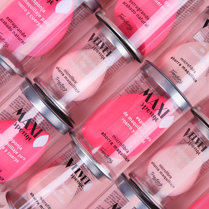 Esponja de maquiagem de microfibra - Esponja de veludo - Trending Pro - 10