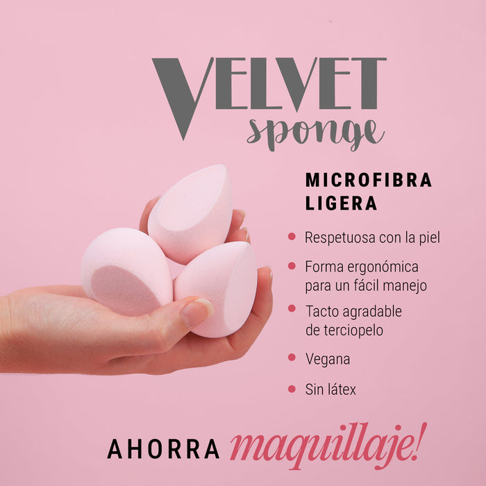 Esponja de maquiagem de microfibra - Esponja de veludo - Trending Pro - 5