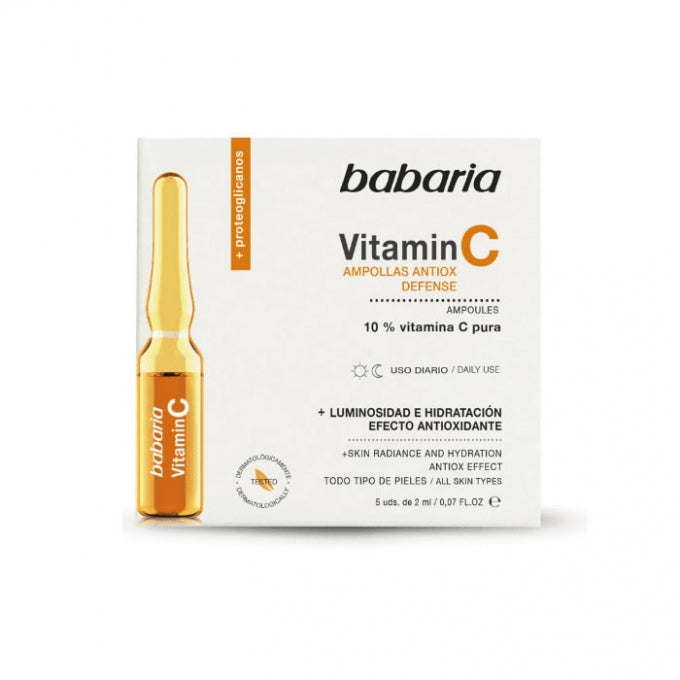 Ampolas de vitamina C 5 unidades x 2 ml - Babaria - 1