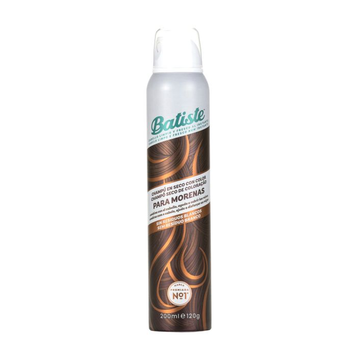 Shampoo Seco com Toque Leve de Tint Escuro (marrom) 200 ml - Batiste - 1