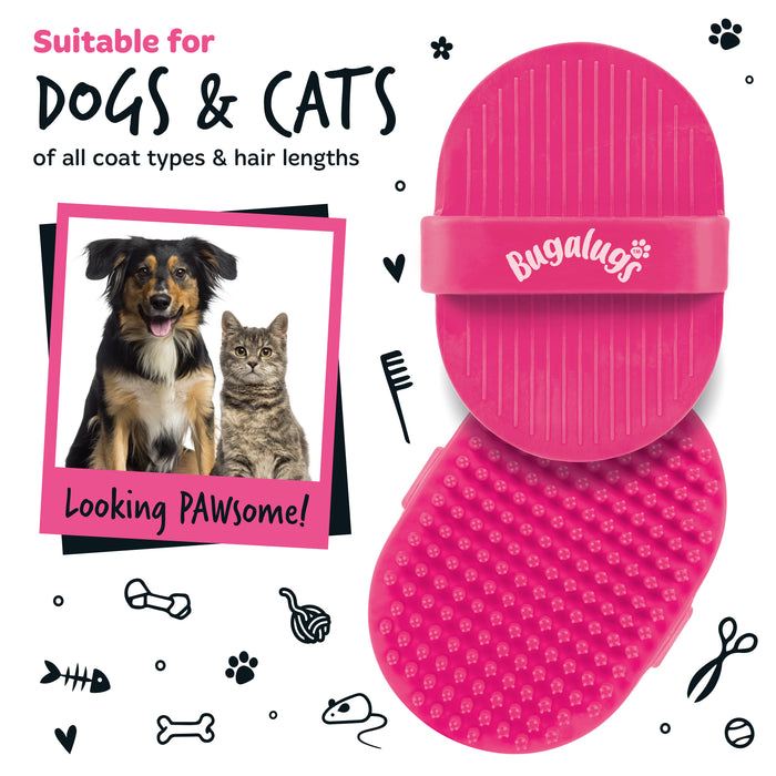 Escova de Banho para Cães - Bugalugs : Rosa - 3
