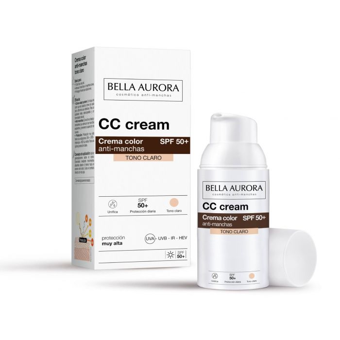 Cor Creme + Antimanchas Spf50+ - Bella Aurora : Tono claro - 1