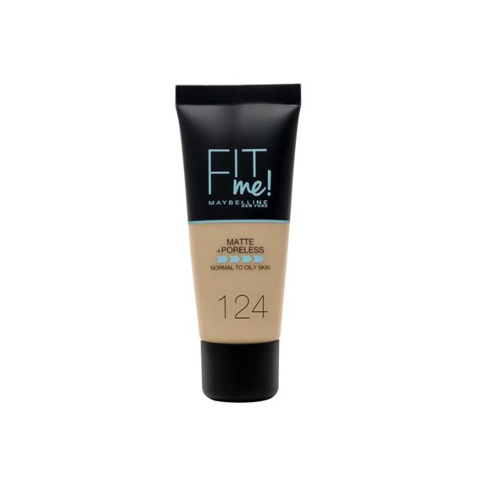 Base de Maquilhagem Fit Me Matte Poreless - Maybelline : 124 Soft sand - 1
