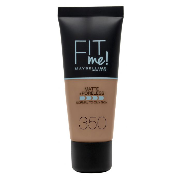 Base de Maquilhagem Fit Me Matte Poreless - Maybelline : 350 Caramel - 1
