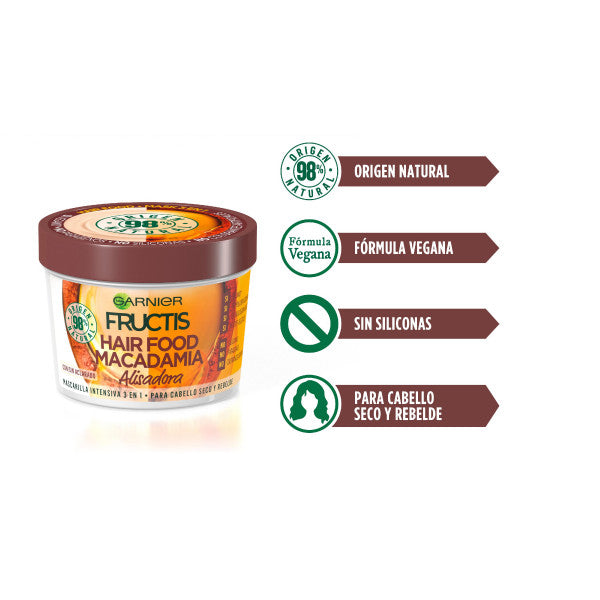 Hair Food Macadâmia Hair Mask 390 ml - Garnier - Fructis - 2