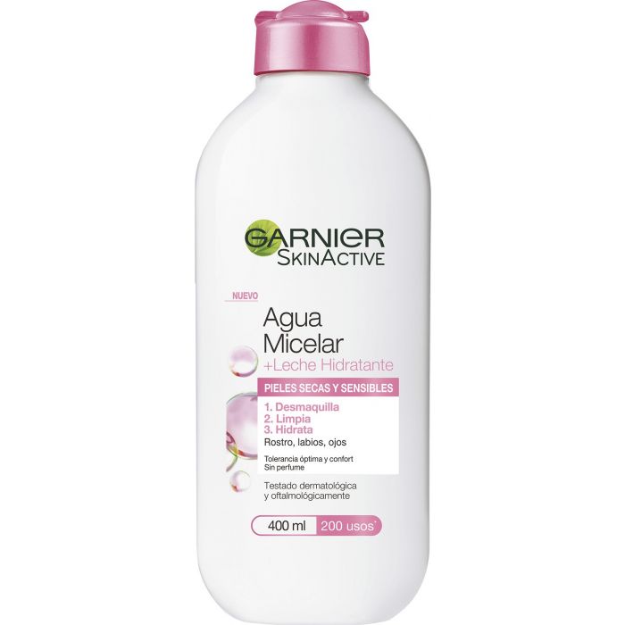Água Micelar com Leite para Peles Secas e Sensíveis Skinactive 400 ml - Garnier - 1