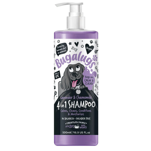 Shampoo 4 em 1 - Condicionador e Desembaraçador - Lavanda & Camomila - Bugalugs : 500 ml - 1