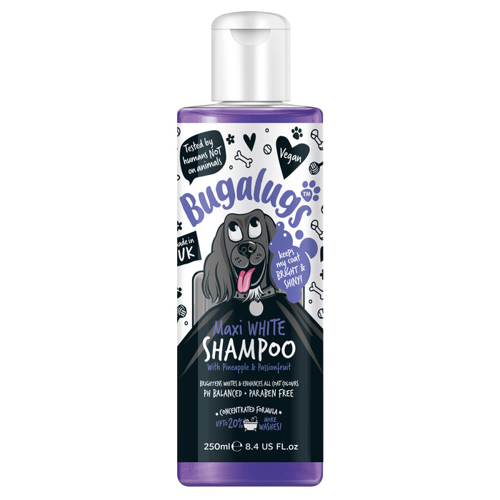 Shampoo Branqueador para Cães Maxi White - Bugalugs : 250ML - 1