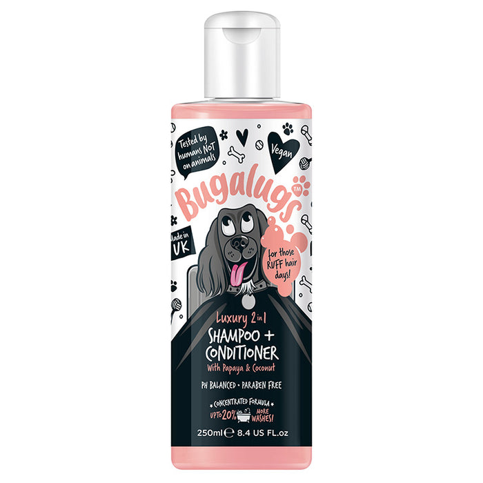 Shampoo & Condicionador 2 em 1 Papaia & Coco - Bugalugs : 250 ml - 1
