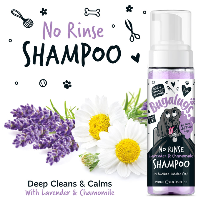 Espuma de Champô Sem Enxaguamento para Cães - Bugalugs : Lavanda &amp;amp; Camomila - 200ml - 2