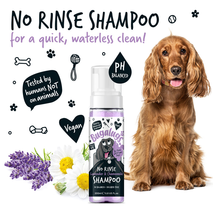 Espuma de Champô Sem Enxaguamento para Cães - Bugalugs : Lavanda &amp;amp; Camomila - 200ml - 3