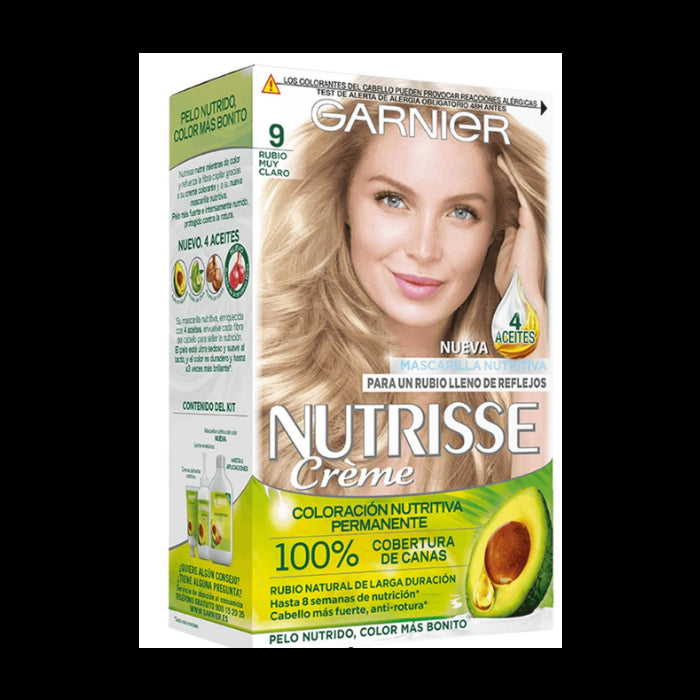 Já cuidou - Garnier : Nutrisse Crème - 9 Rubio Muy Claro - 1