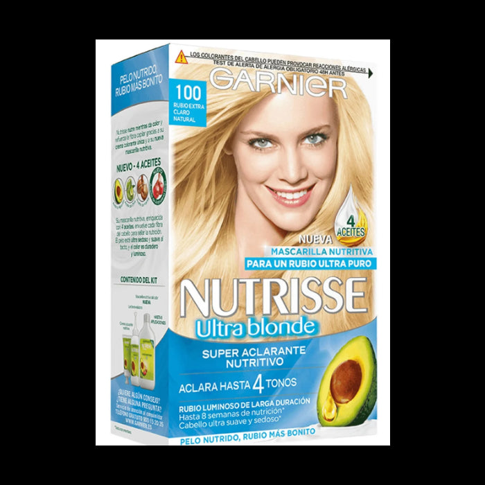 Já cuidou - Garnier : Nutrisse Crème - 100 Rubio Extraclaro Natural - 1