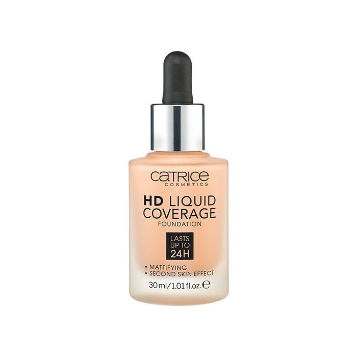 Base Líquida Hd Coverage - Catrice : -Base de Maquillaje HD Liquid Coverage - 030 Sand Beige - 1