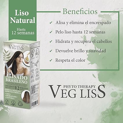 🌿💆‍♀️ Alisamento Brasileiro com Queratina Vegetal e Coco - VegLiss | Liso Perfeito, Natural e sem Danos - Vegliss - 2