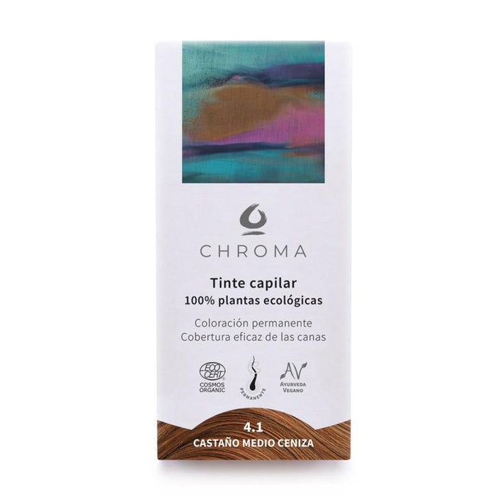Tinta Chroma BIO - Chroma : 4.1 Castaño Medio Ceniza - 1